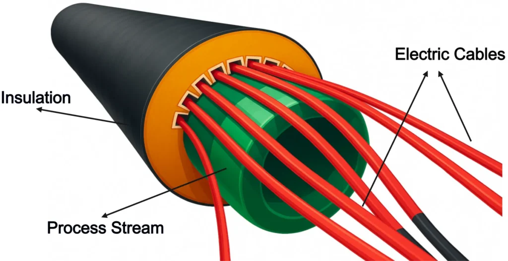 Diagram Illustrating Electrical Heat Tracing