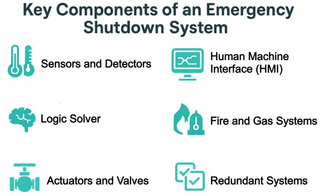 Diagram illustrating the ESD system workflow